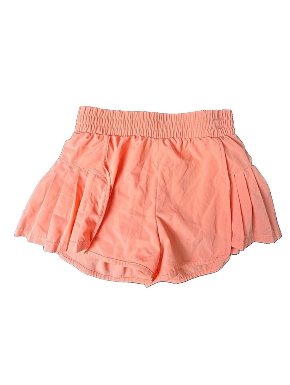 Yogalicious Lightstreme Azura Short girls Athletic Shorts L  (12) Peach Pull On